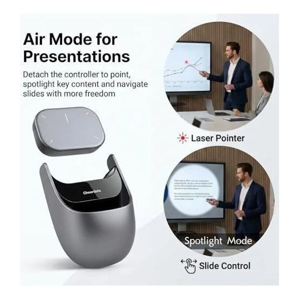 Cheerdots 2 Pro AI Voice powered Split Mouse ChatGPT Presentation Laser‎ Pointer